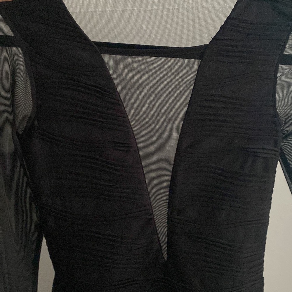 Mesh bodycon midi dress
